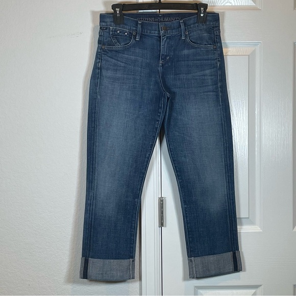 Citizens Of Humanity Dani Cropped Straight Leg Jeans Size 26 - Picture 2 of 13